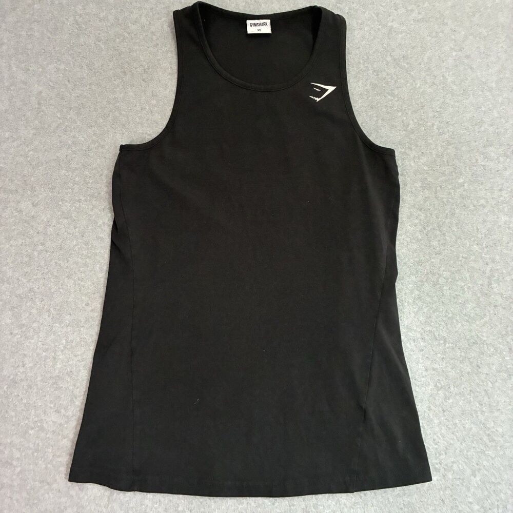 Women’s Gymshark Black Athletic Tank Top XS Sleeveless Workout Gym Activewear